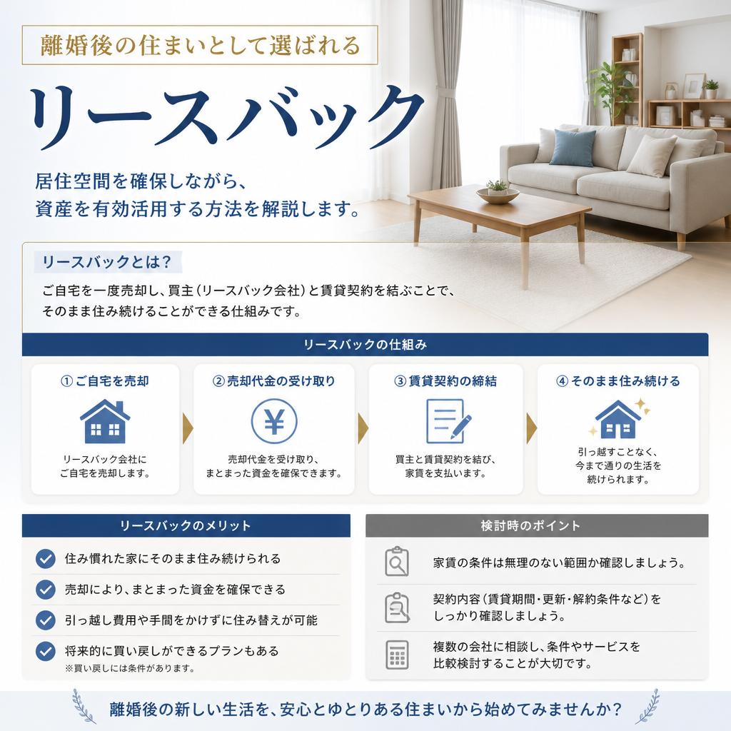 住宅のリースバックプランのご紹介