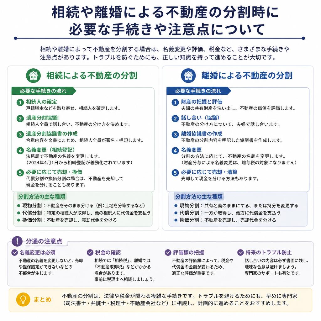 相続や離婚に伴う空き家の処理方法