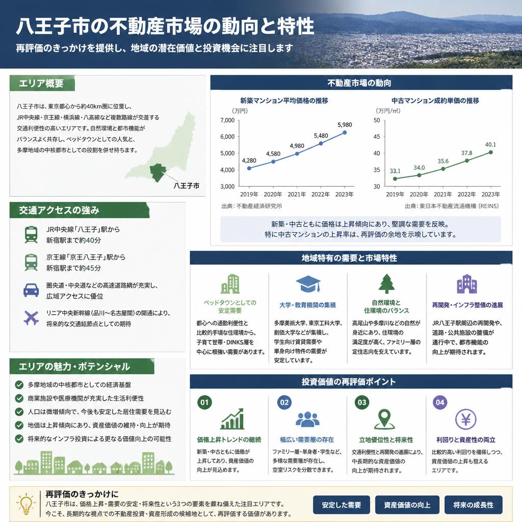 八王子市の不動産市場の特性