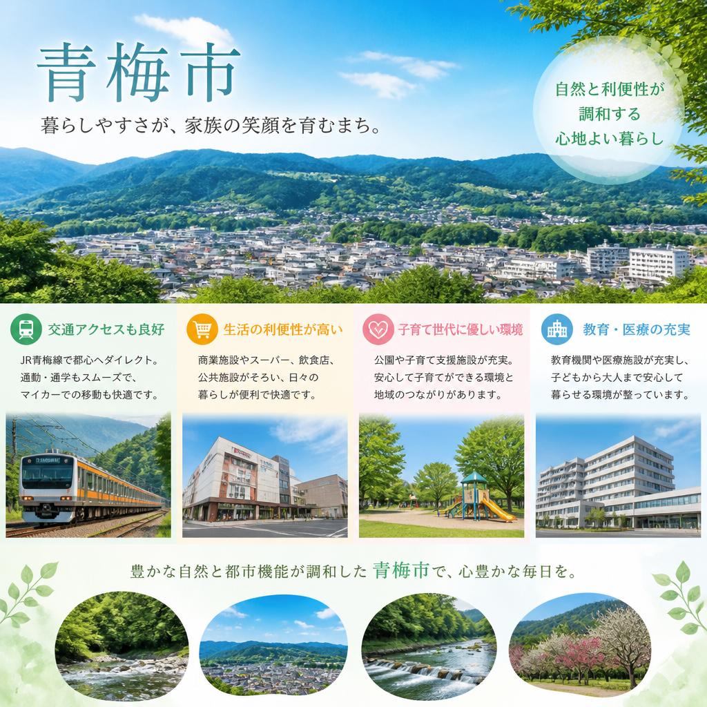住みやすいまち、青梅市