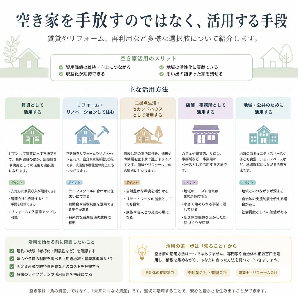 空き家を活用する方法