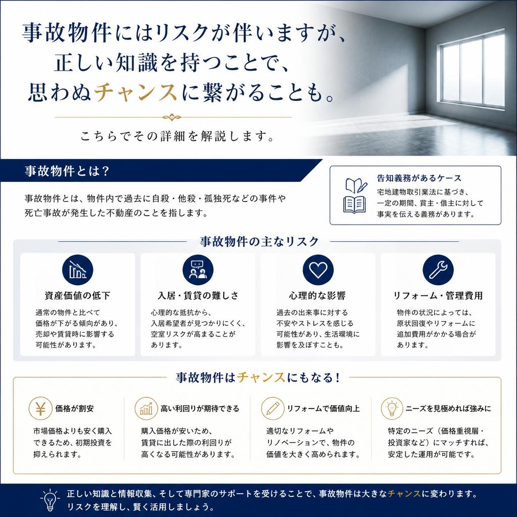 事故物件のリスクと利点