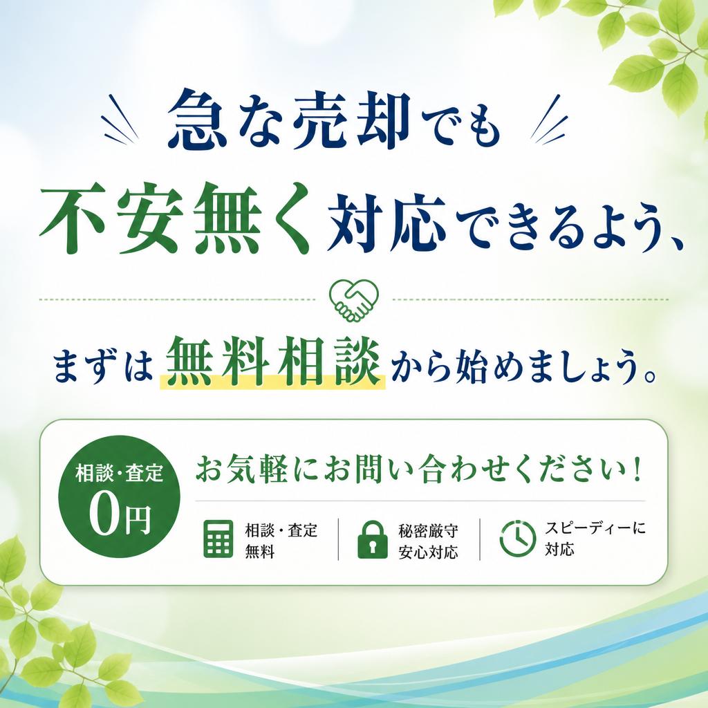 まずは無料相談を！
