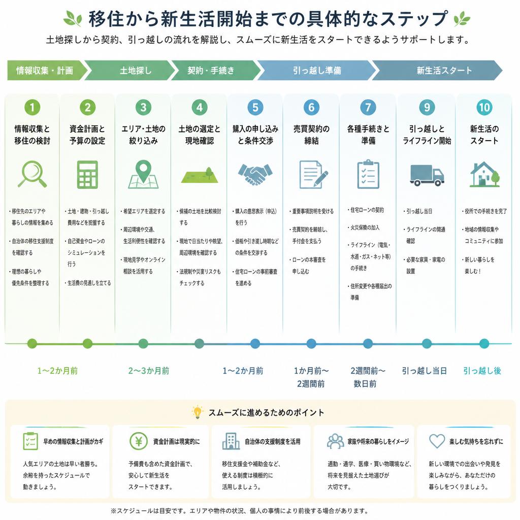 新しい生活を始めるためのステップ