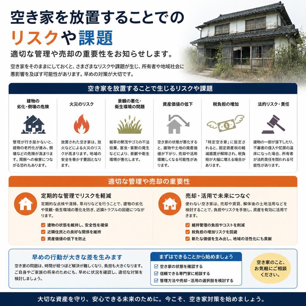 空き家の放置は危険！
