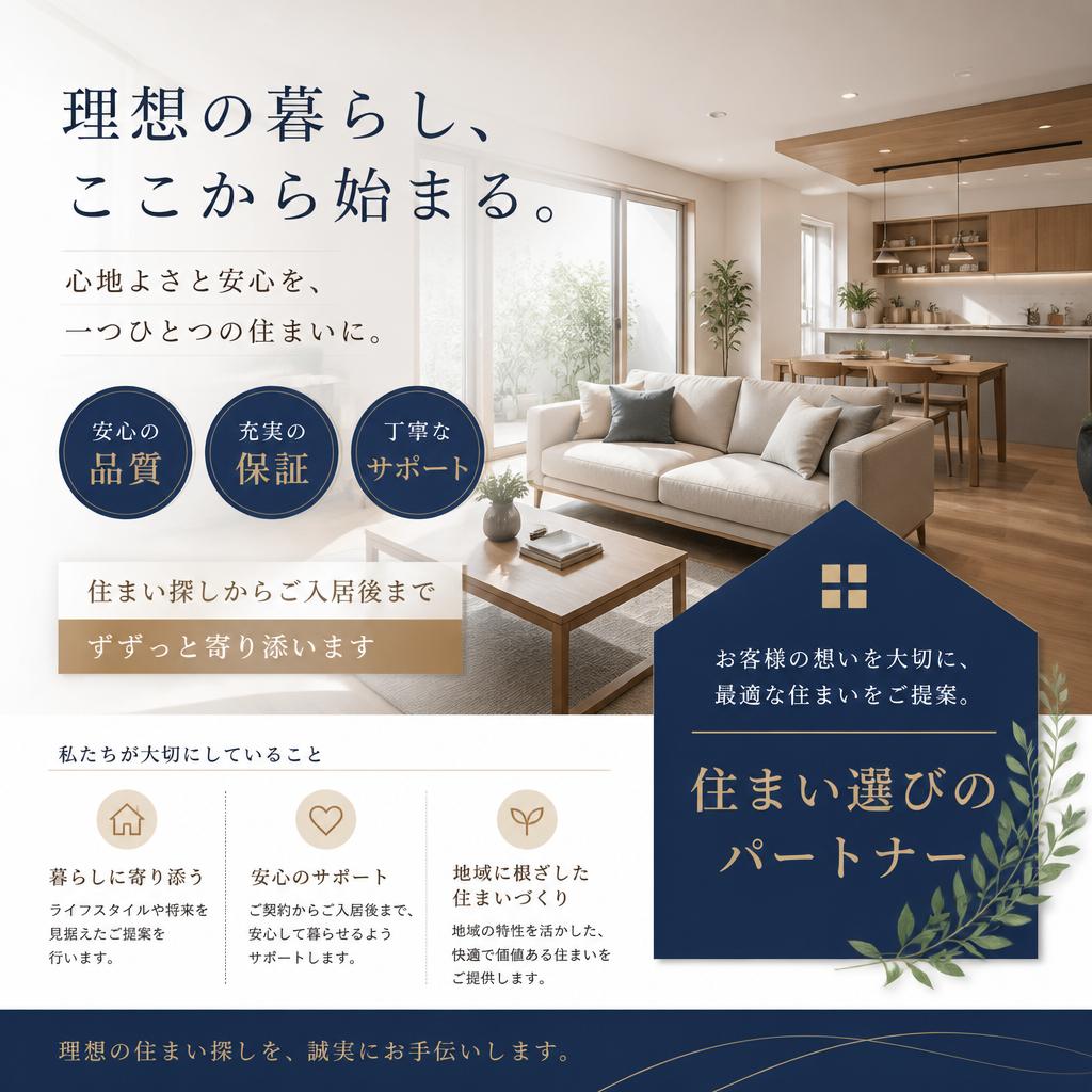 信頼の不動産会社選び